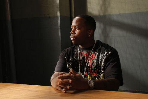 Big Boi being grilled on Law & Order SVU All pictures courtesy The Chamber Group